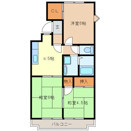 進峰マンションA棟の物件間取画像